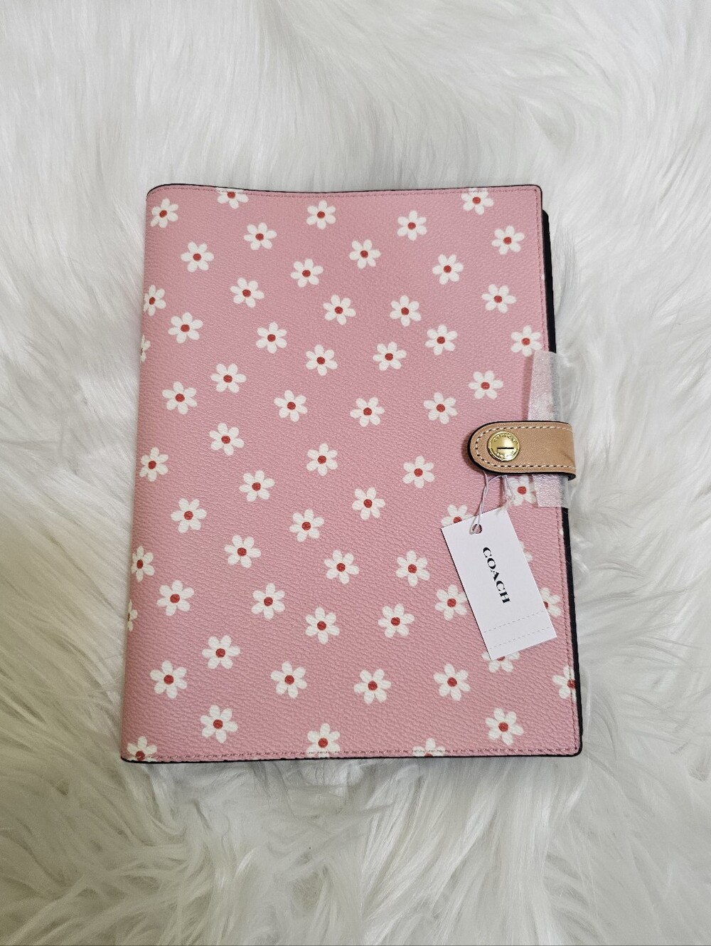 New Coach Notebook with Floral Print